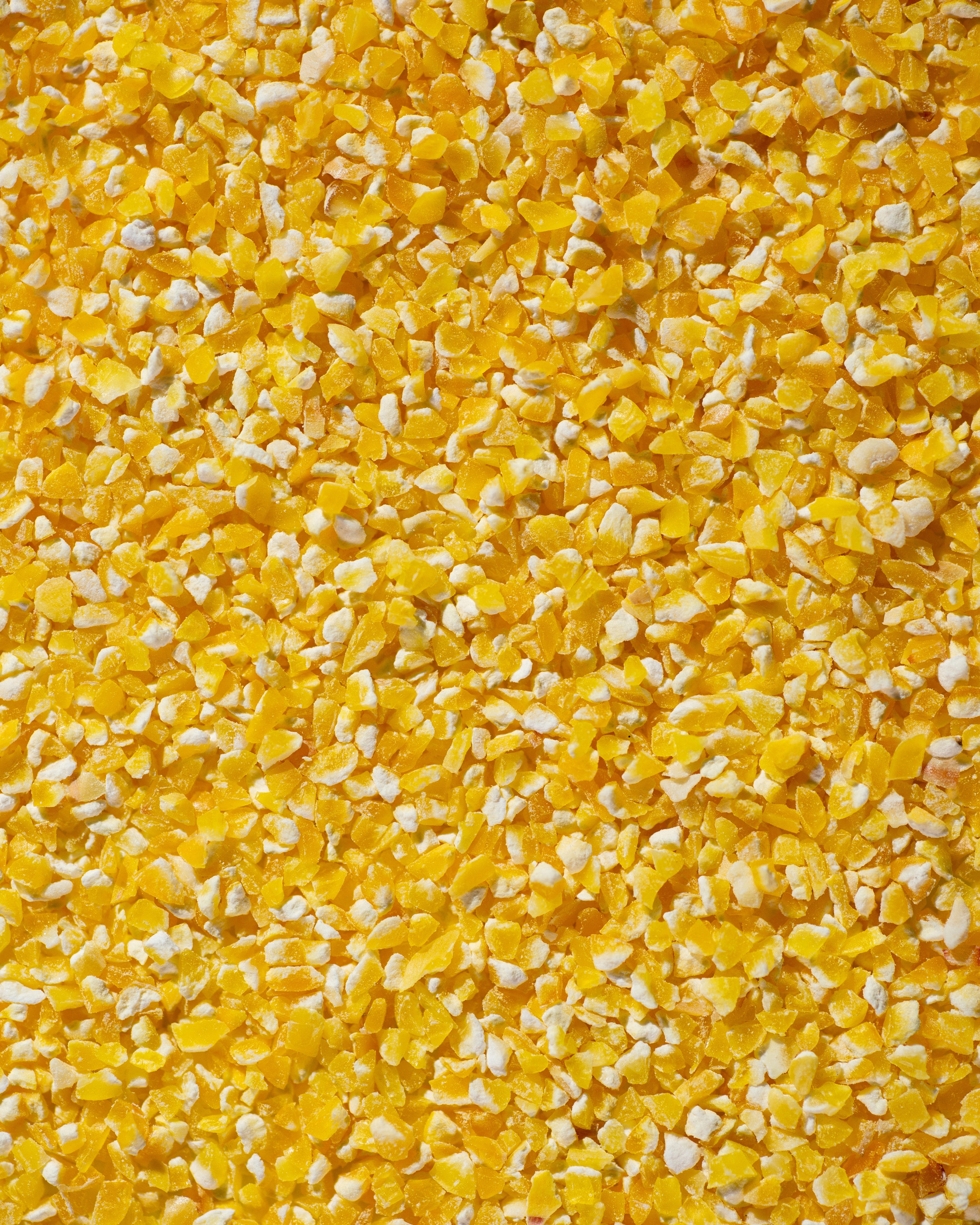 Polished maize grits